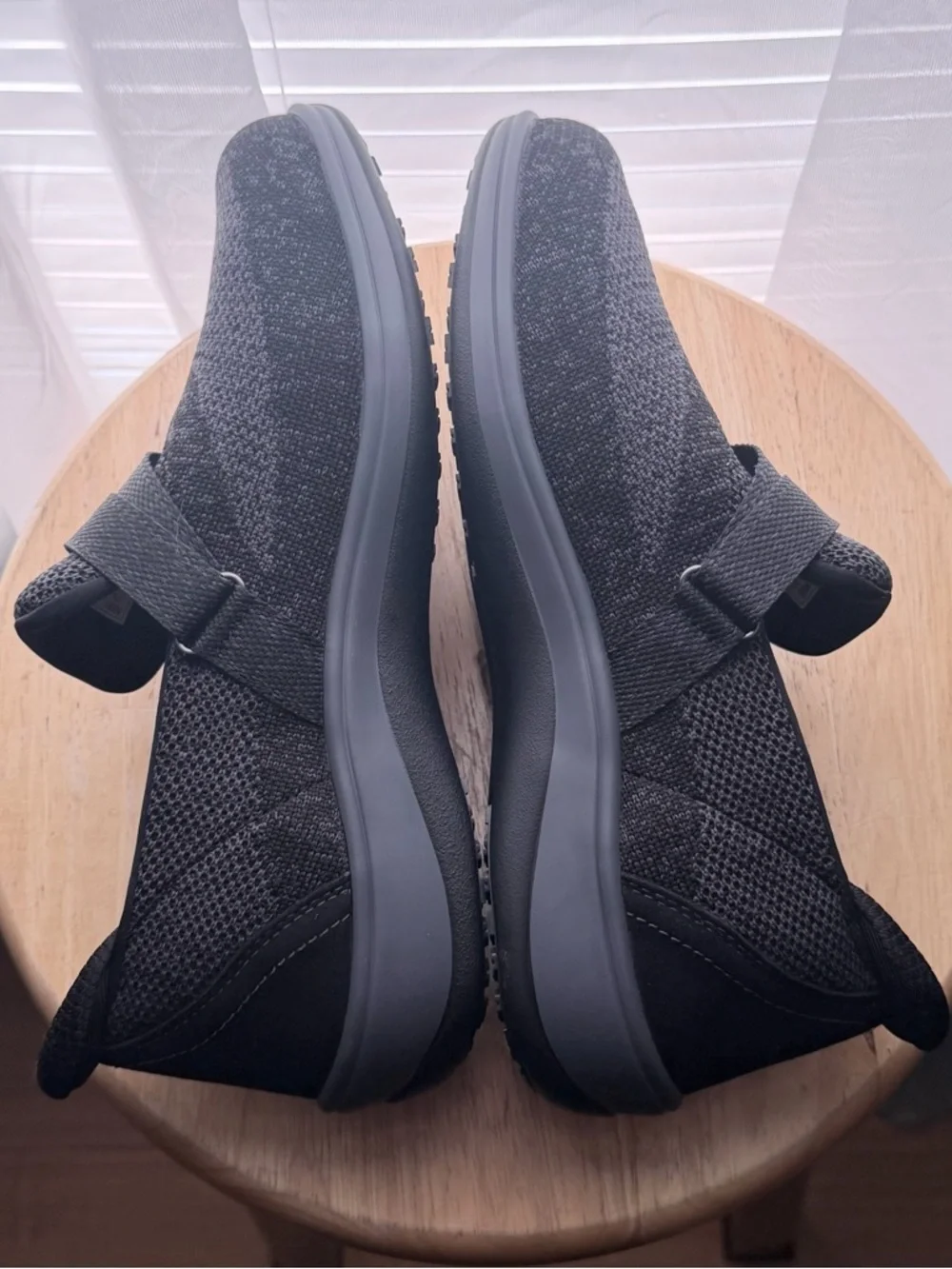 NEW Orthofeet Womens Knit Slip-On Comfort Loafer in Gray and Black Wide D - Picture 11 of 11